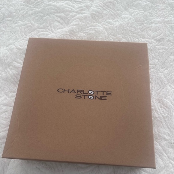 Charlotte Stone Sal Size 10 Suede Green and Tan Platform Heels with Tote Bag - Picture 7 of 8